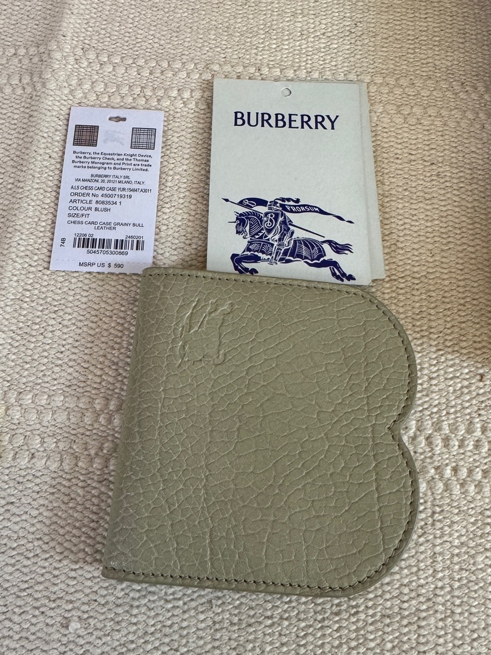 Burberry Blush Heart-Edge Card Case